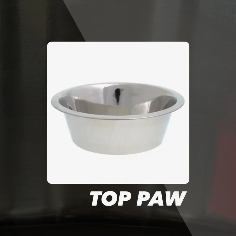 EUC Top Paw 4.31 Qt Stainless Steel Dog Bowl